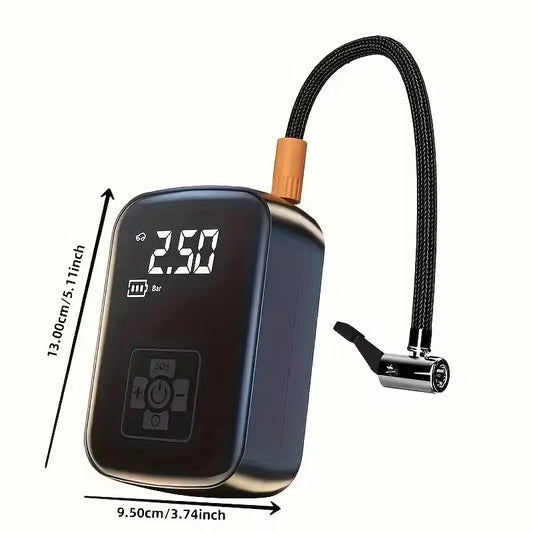 Inflador De Ruedas Inalámbrico Portátil Con Pantalla Digital